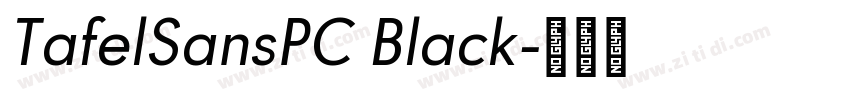 TafelSansPC Black字体转换